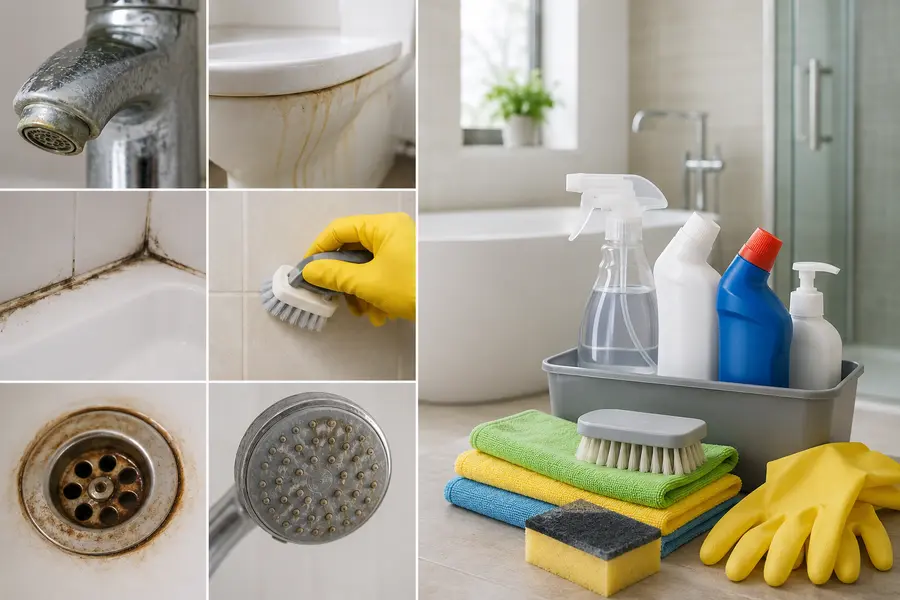 Common Bathroom Cleaning Problems and How to Fix Them